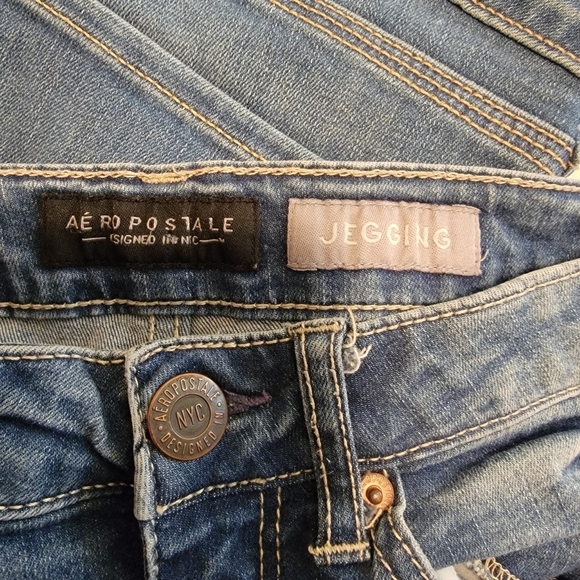 Aeropostal Denim Jeggings Size 2 Reg - Picture 4 of 5